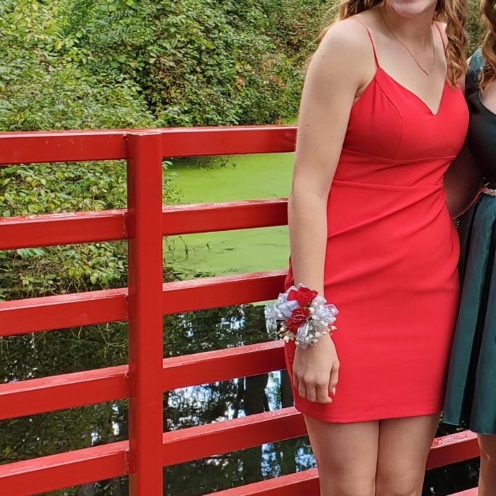 Red hoco dress